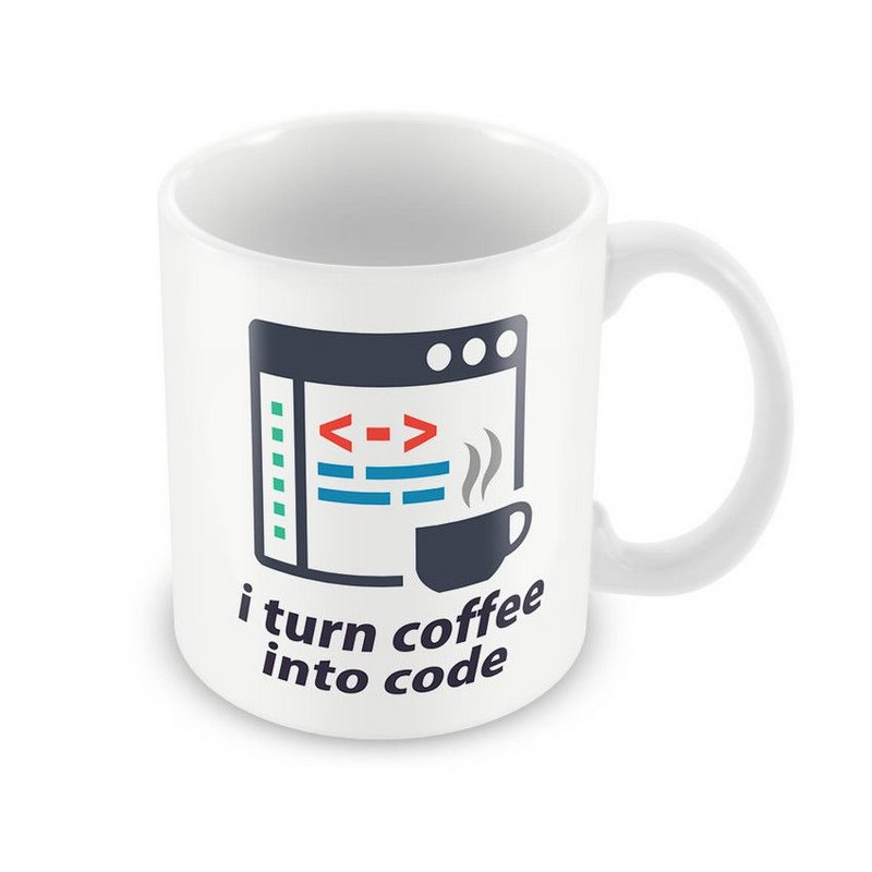 Caneca Turn Coffee in Code